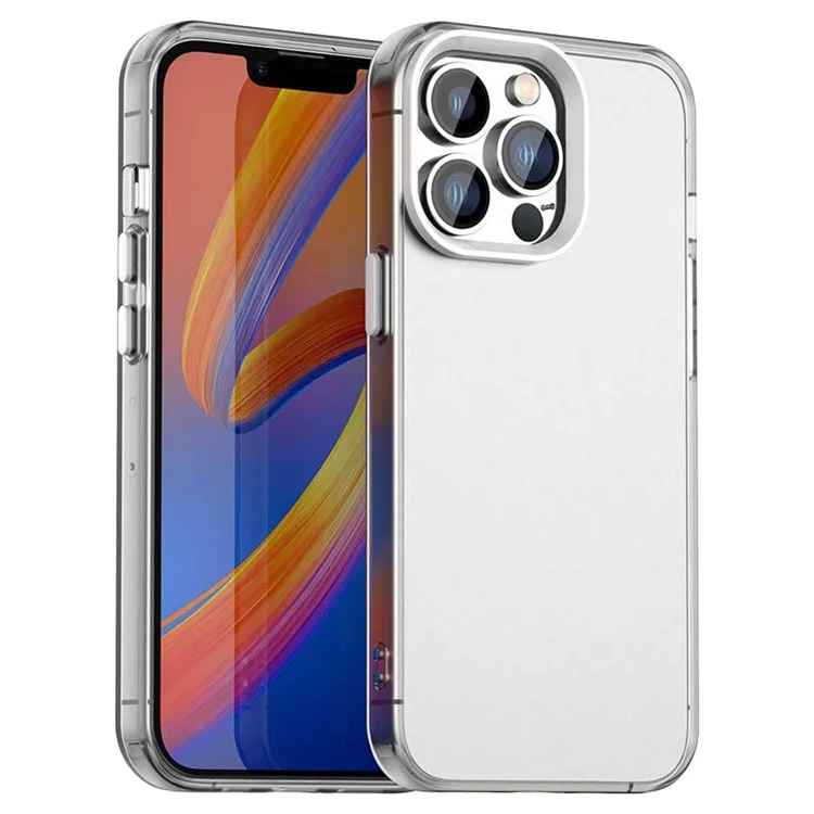 Coque pour iPhone 13 Pro PC+TPU+PET mat anti-chute - Blanc