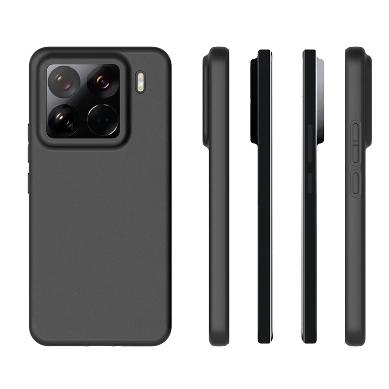 10Pcs / Pack For Xiaomi 15 Pro Case Anti-Fingerprint Soft TPU Protective Cover - Black