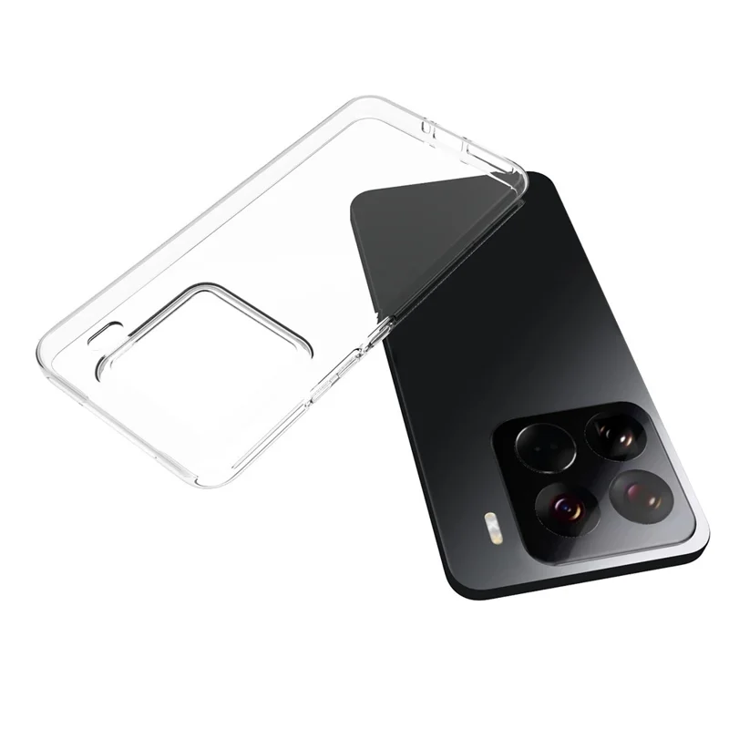 10 stk./pakke til Xiaomi 15 Pro gennemsigtig hylster uden vandmærker TPU-beskyttelseshylster