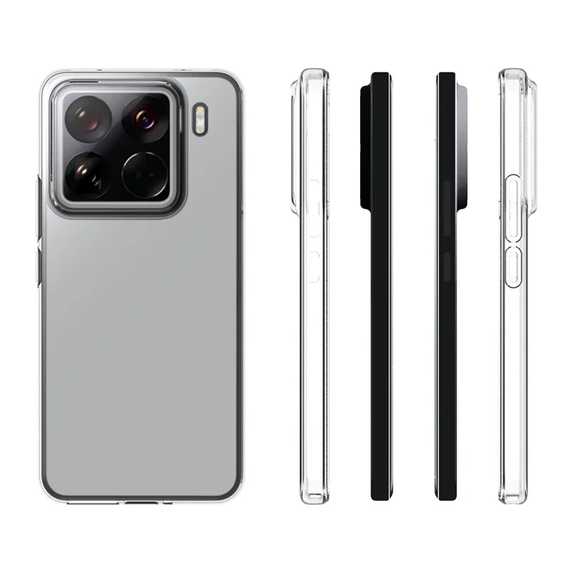 10 stk./pakke til Xiaomi 15 Pro gennemsigtig hylster uden vandmærker TPU-beskyttelseshylster