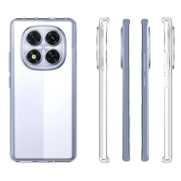 10 pezzi / confezione per Xiaomi Redmi Note 14 Pro 5G, custodia trasparente senza filigrana, cover protettiva in TPU.
