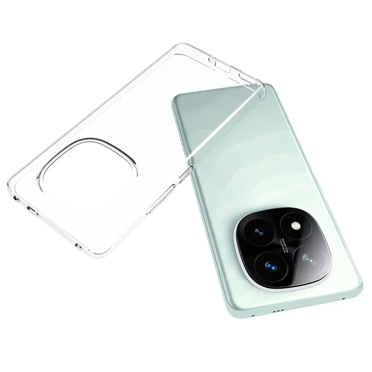 10Pcs / Pack For Xiaomi Redmi Note 14 Pro+ 5G Clear Case Watermark-Free TPU Protective Cover