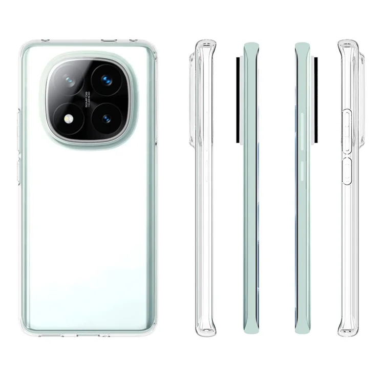 10Pcs / Pack For Xiaomi Redmi Note 14 Pro+ 5G Clear Case Watermark-Free TPU Protective Cover