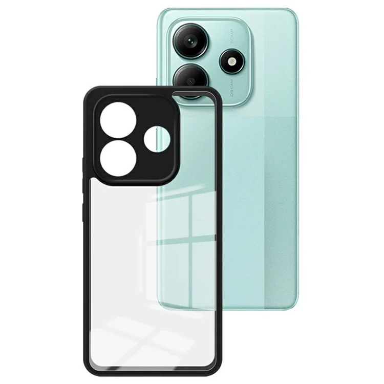 Coque transparente IMAK UX-9A Series pour Xiaomi Redmi Note 14 5G en TPU+PC avec coins renforcés