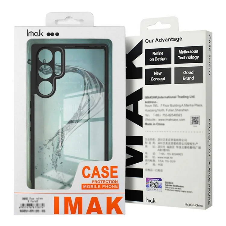 Coque transparente IMAK UX-9A Series pour Xiaomi Redmi Note 14 Pro 5G en TPU+PC avec coins renforcés.