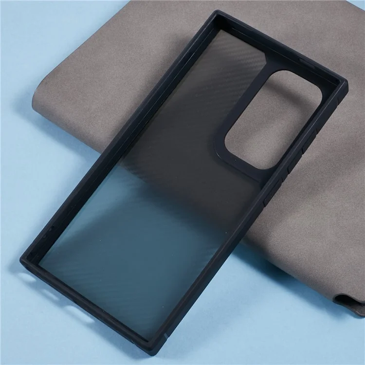 For Samsung Galaxy S24 Ultra Case Carbon Fiber Texture TPU+PC Anti-Drop Phone Cover