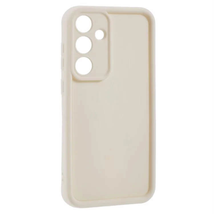 Für Samsung Galaxy S25 Hülle Gerilltes Design TPU Anti-Rutsch Handyhülle - Beige