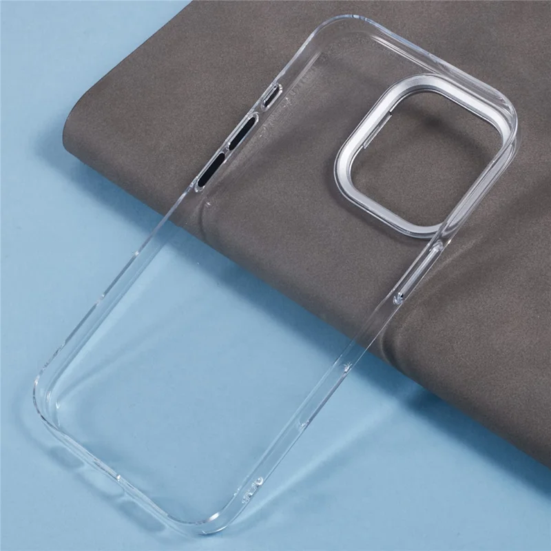 X-LEVEL For iPhone 16 Pro Max Clear Case with Lens Frame Kickstand PC Slim Phone Back Cover
