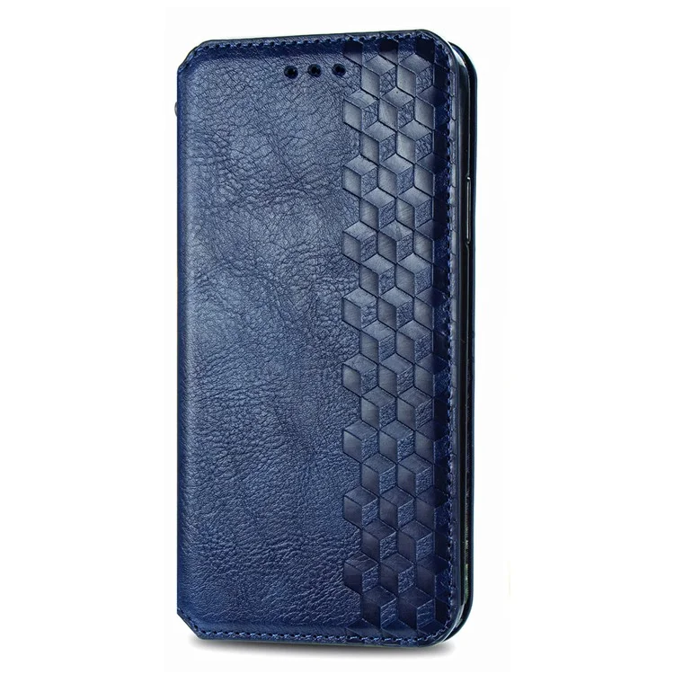 Funda para vivo T3 Ultra 5G Cubierta de cartera de piel de imitación con estampado de rombos - Azul