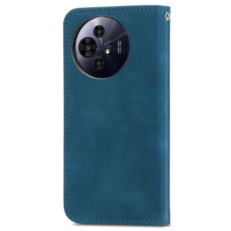 For TCL 50 Pro NxtPaper 5G Case Skin Touch Feeling Leather Card Holder Phone Cover Magnetic Absorption - Dark Blue