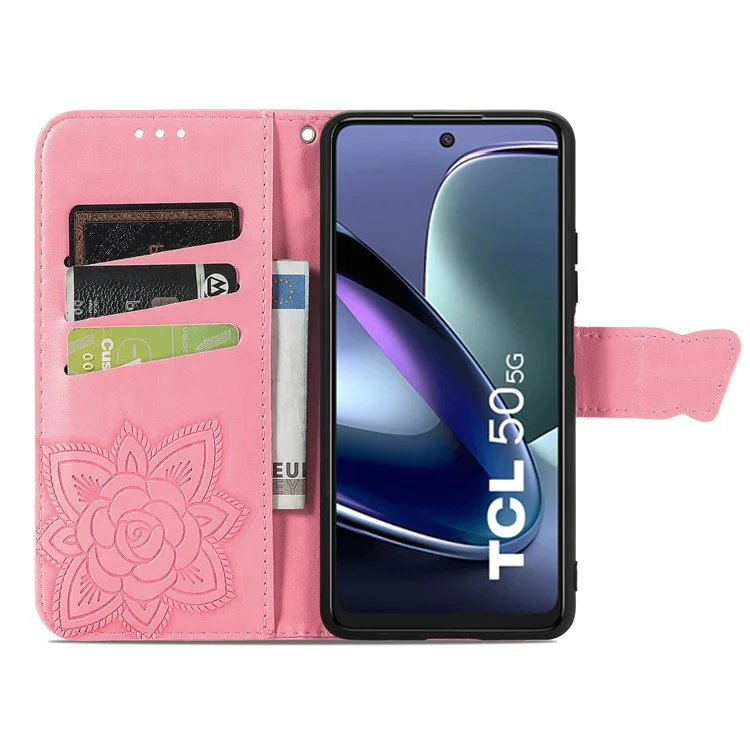 For TCL 50 5G Case PU Leather Wallet Phone Cover Butterfly Pattern - Pink

Custodia per TCL 50 5G in pelle PU con copertura per telefono a motivo farfalla - Rosa