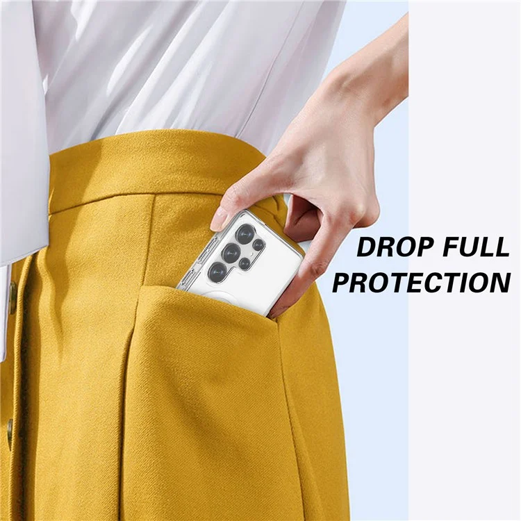 For Samsung Galaxy S25 Ultra Case Compatible with MagSafe TPU+PC Clear Phone Back Cover