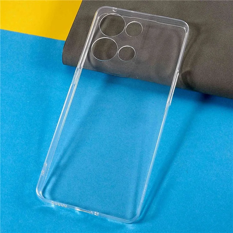 Für Oppo Reno8 Pro 5G (globale Version) kristallklare Handy-Rückenschale, stoßfest, flexibles TPU, schlankes Handyhülle