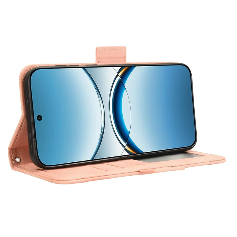 For Oppo Find X8 5G Leather Case Phone Wallet Cover with Multiple Card Slots - Pink