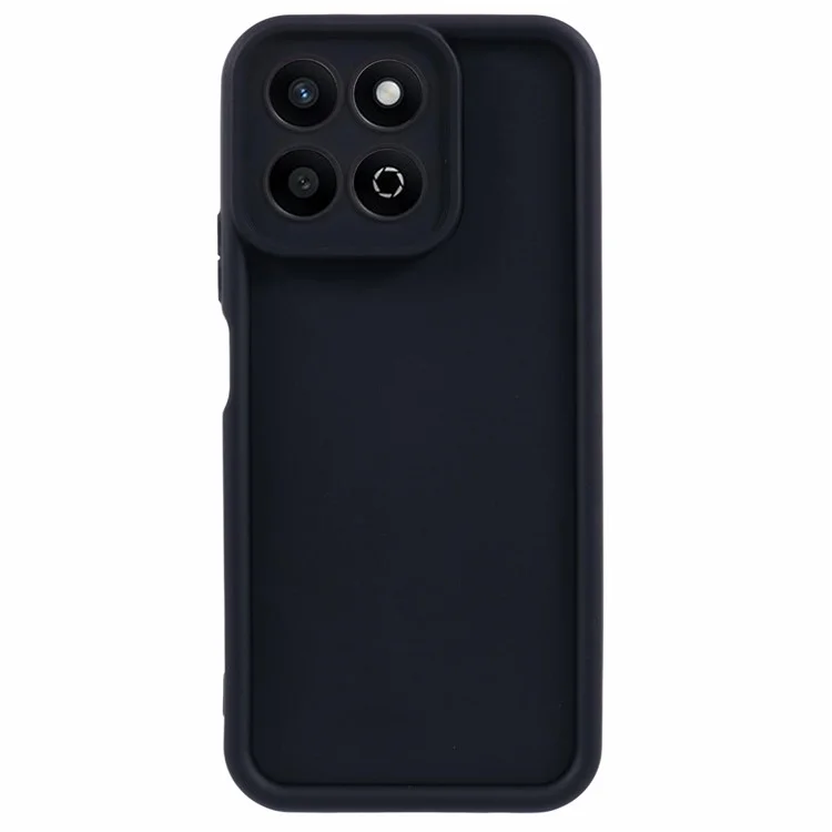 Funda para teléfono móvil con diseño acanalado de TPU antideslizante para For Honor X7c 4G / 200 Smart 5G / Play 60 Plus 5G - Negro