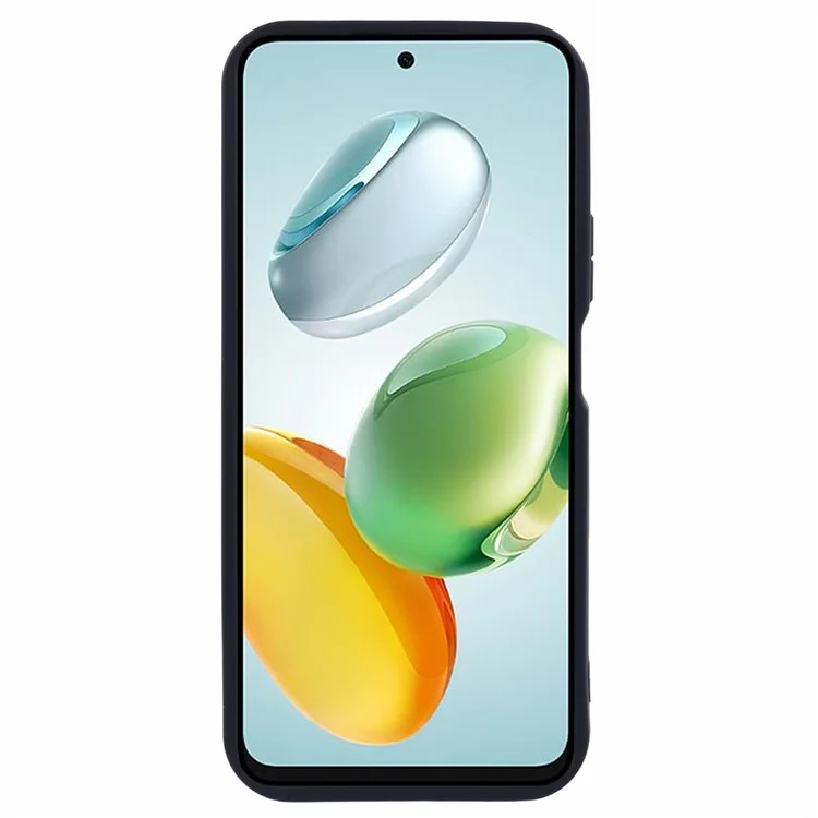 Funda para teléfono móvil con diseño acanalado de TPU antideslizante para For Honor X7c 4G / 200 Smart 5G / Play 60 Plus 5G - Negro