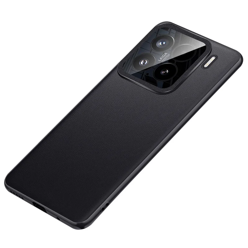 For Xiaomi 15 Case Slim TPU+PC+PU Leather Phone Back Cover (2nd Gen) - Black