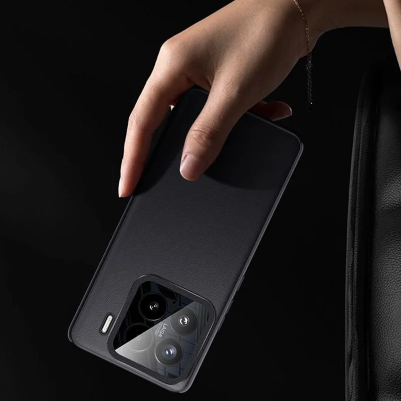 For Xiaomi 15 Case Slim TPU+PC+PU Leather Phone Back Cover (2nd Gen) - Black