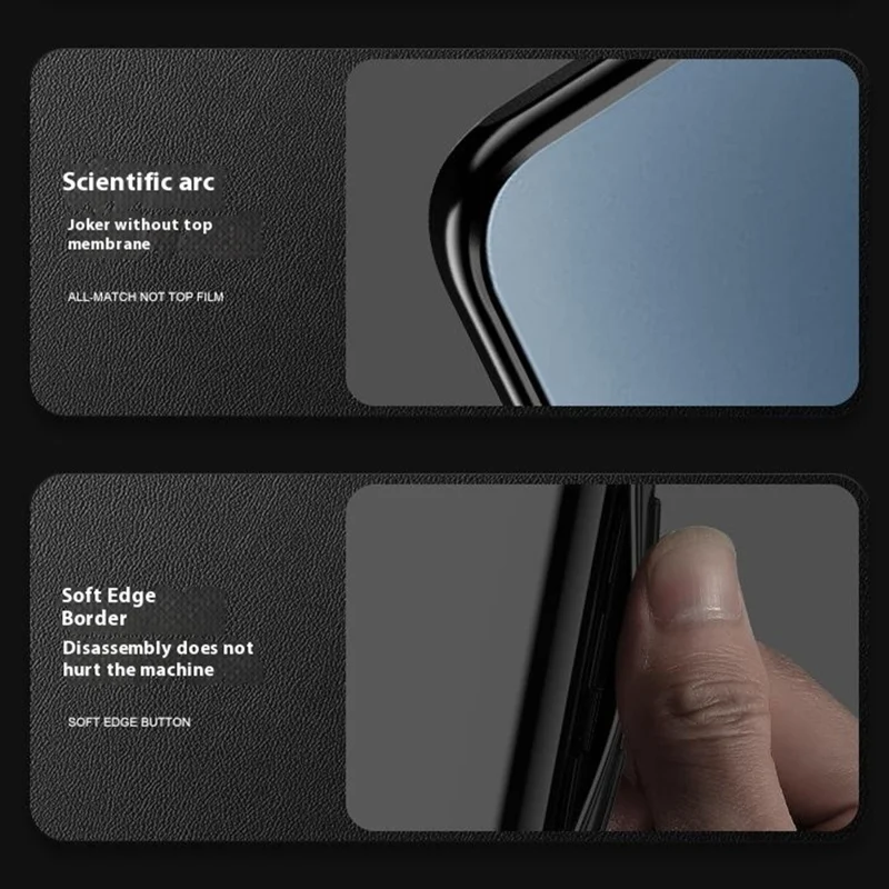 Custodia per Xiaomi 15 compatibile con MagSafe, in pelle PU + TPU + coperchio posteriore in PC (2a generazione) - Nero
