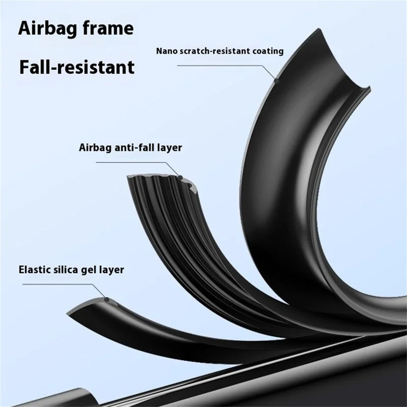 For Honor Magic7 Pro 5G Case Slim TPU+PC+PU Leather Phone Back Cover (2nd Gen) - Black