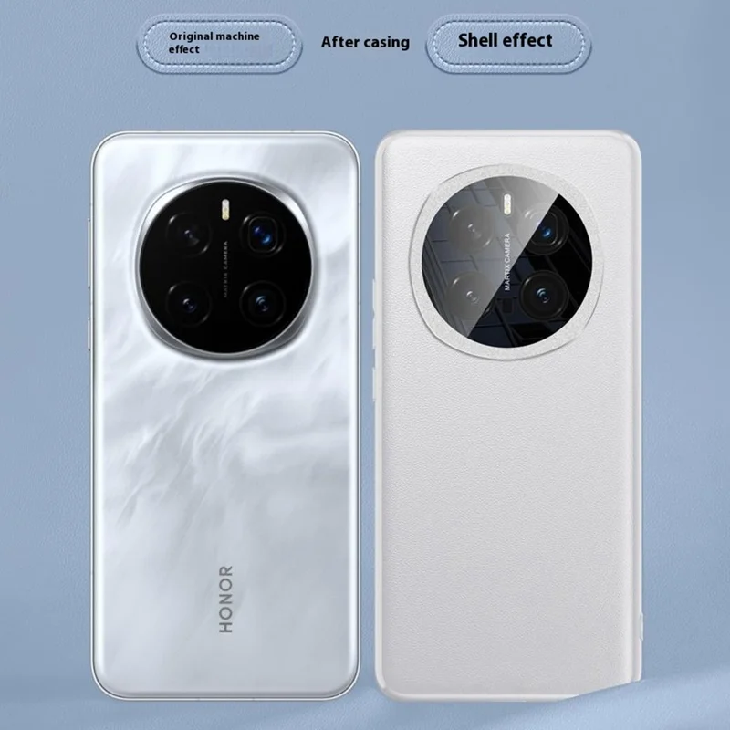 For Honor Magic7 Pro 5G Case Slim TPU+PC+PU Leather Phone Back Cover (2nd Gen) - Black