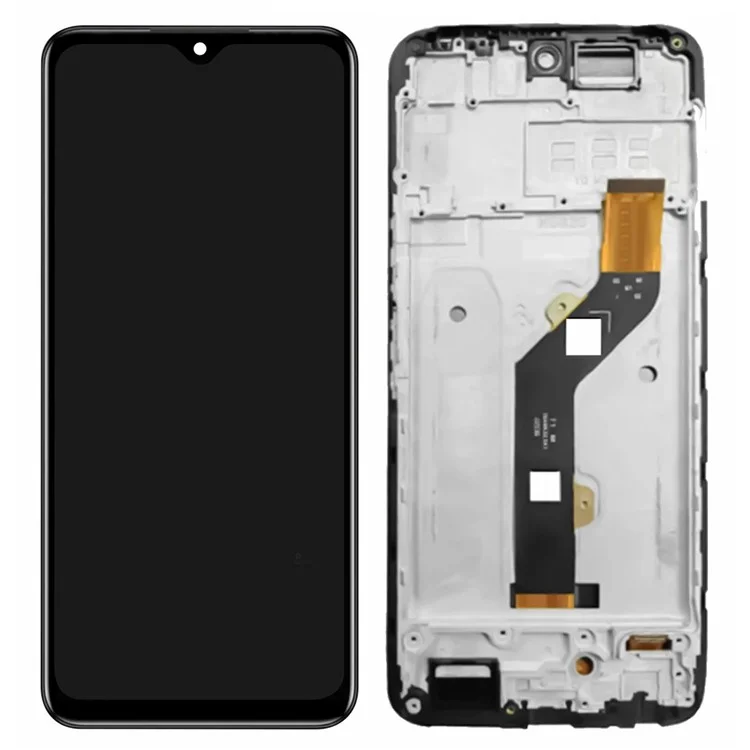 Para Infinix Hot 20 4G X6826 Peça de Reposição Conjunto de Tela LCD e Digitalizador + Estrutura (Sem Logotipo)