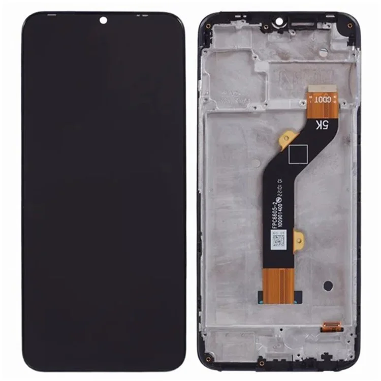 Per TECNO Spark Go 2022 4G KG5 Grado C Schermo LCD e Digitizer Assembly + Parte Telaio (Senza Logo)