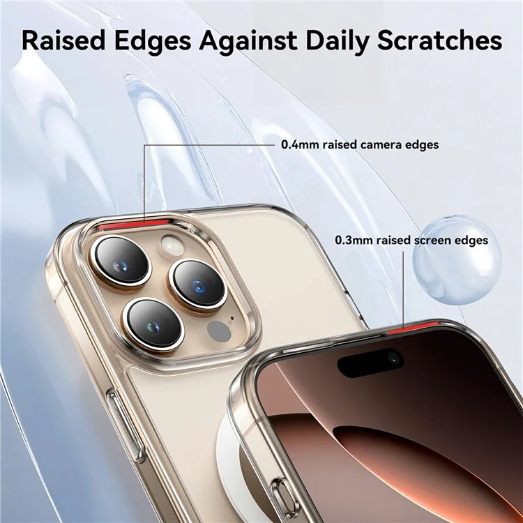 JOYROOM JR-16FG8 For iPhone 16 Pro Max Clear Case Compatible with MagSafe PC+TPU Matte Back Cover