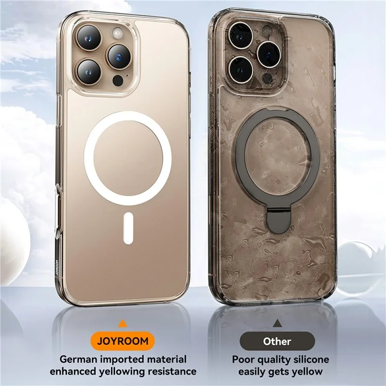 JOYROOM JR-16FG8 For iPhone 16 Pro Max Clear Case Compatible with MagSafe PC+TPU Matte Back Cover