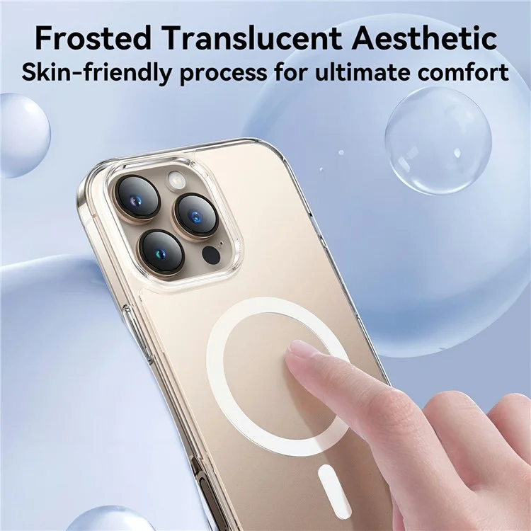 JOYROOM JR-16FG8 For iPhone 16 Pro Max Clear Case Compatible with MagSafe PC+TPU Matte Back Cover