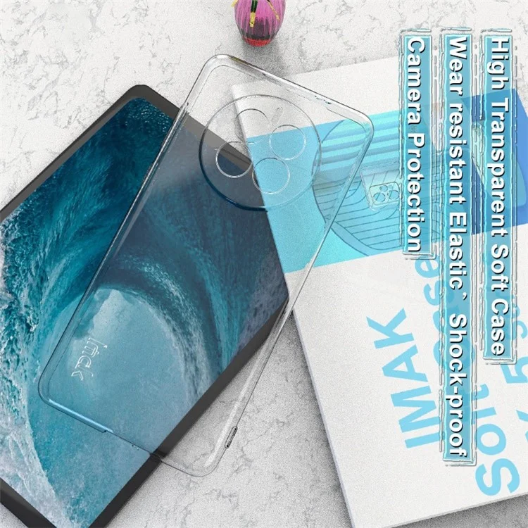 Funda transparente para teléfono IMAK UX-5 Series para Huawei Mate 50 4G, protección anticaídas y cubierta flexible de TPU para la parte trasera del teléfono