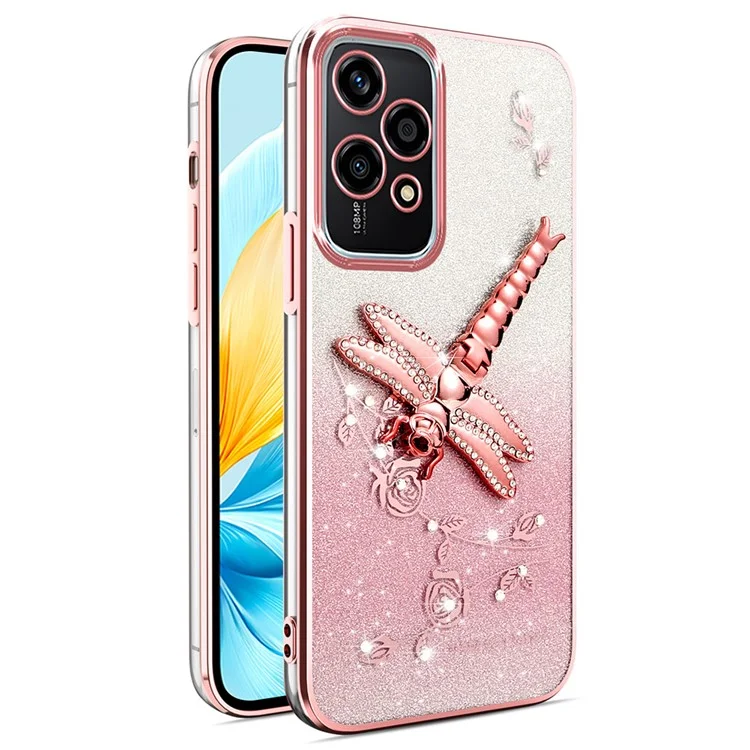 KADEM For Honor 200 Lite Case Dragonfly Kickstand TPU Flowers Glitter Phone Cover - Pink

Перевод на русский язык:

Чехол KADEM For Honor 200 Lite, подставка-стойка, TPU, цветы с блестками, чехол для телефона - розовый
