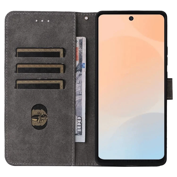 Für Infinix Hot 50 Pro+ 4G X6880 Wallet-Handyhülle mit RFID-Blockierung, PU-Leder-Klapphülle, Ständer-Ansicht - Schwarz