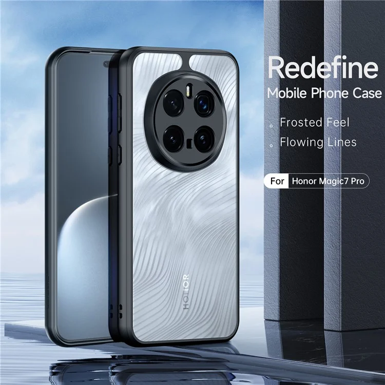 Serie Dux Ducis Aimo Para Honor Magic7 Pro 5G Case TPU+PC Matte Phone Cover (certificación Reach) - Negro