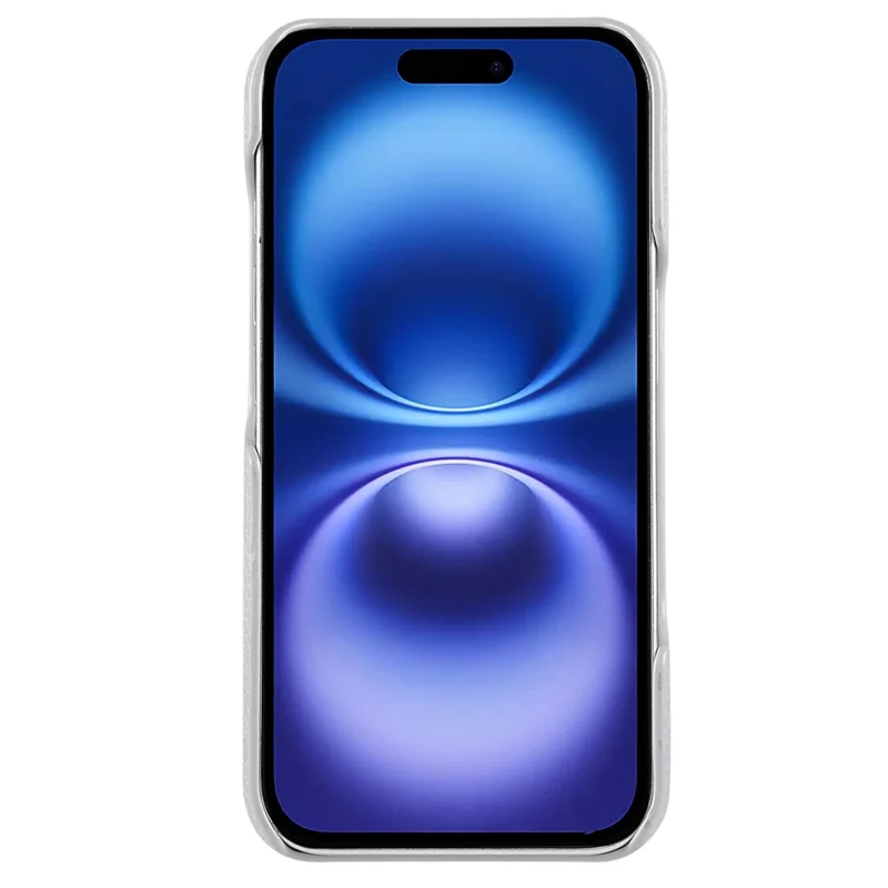 Чехол для iPhone 16 с держателем для карт, плечевым ремнем, PC+TPU кольцом, подставкой - серо-синий