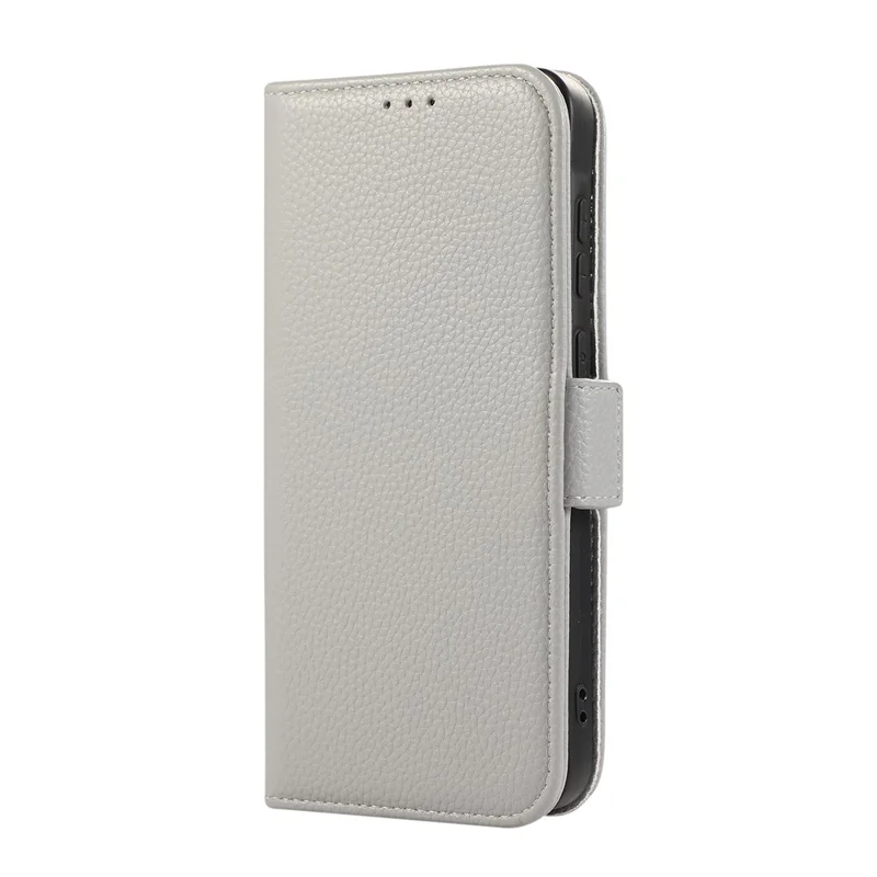 For Samsung Galaxy A35 5G Leather Case with Card Holder, Straps, Shockproof Wallet Phone Cover - Grey Blue
