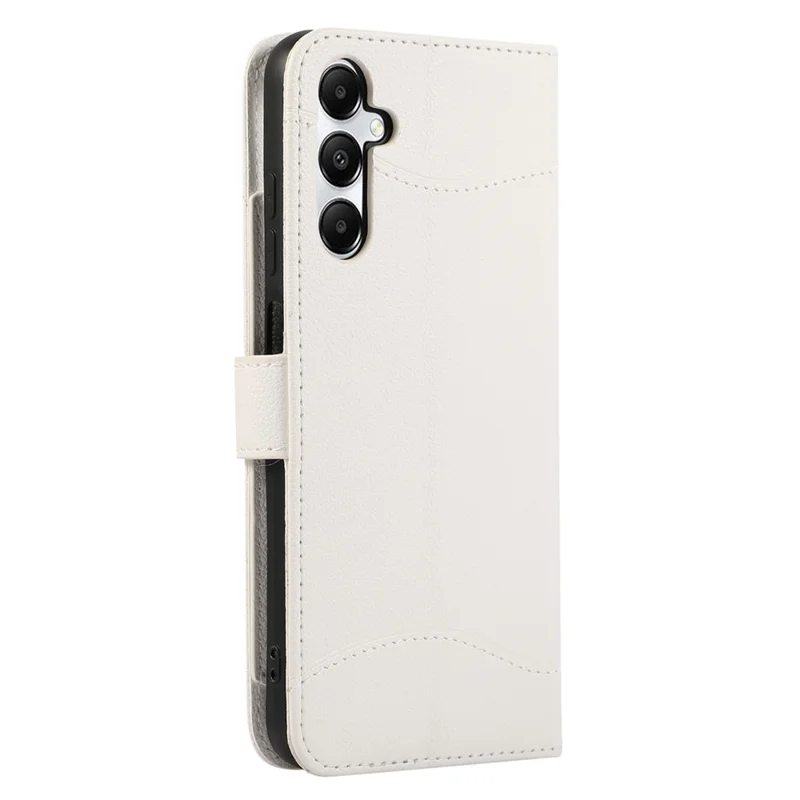 For Samsung Galaxy A15 5G / 4G Leather Phone Case with Card Holder, Wallet, Straps Protective Flip Cover - White
