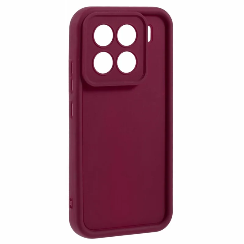 For Xiaomi 15 Pro Case Grooved Design TPU Anti-Slip Phone Cover - Red
