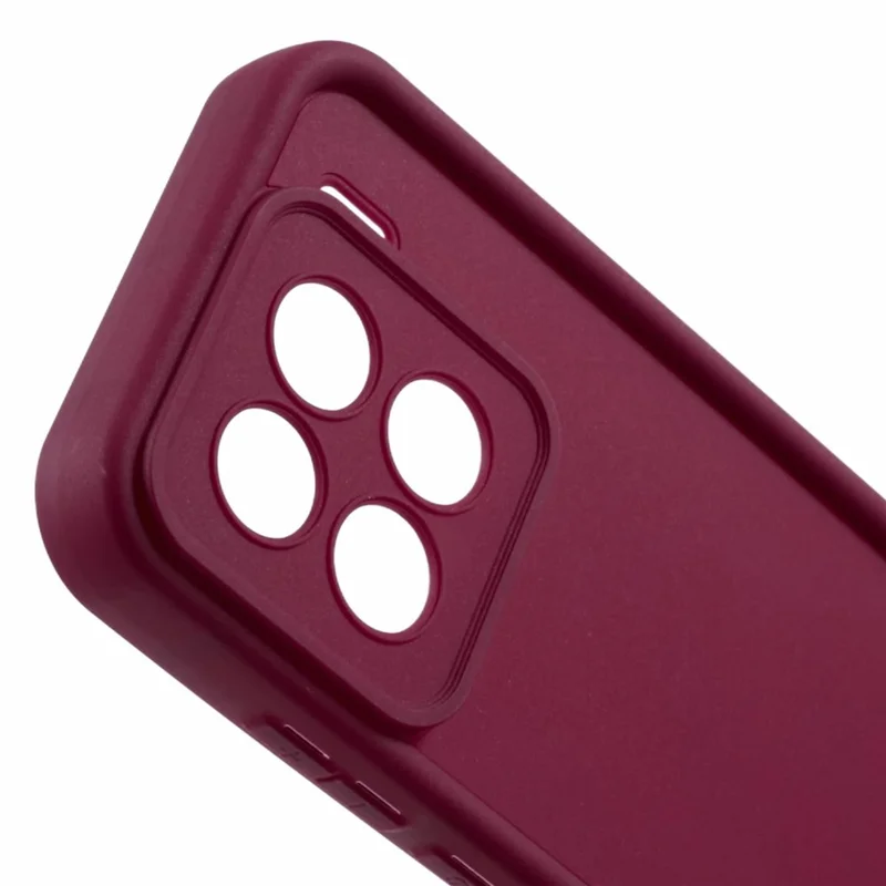 For Xiaomi 15 Pro Case Grooved Design TPU Anti-Slip Phone Cover - Red