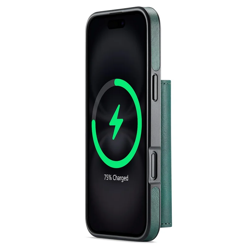 MAGKING K2 Series For iPhone 16 Plus Case Compatible with MagSafe PC+TPU+PU Phone Cover - Green