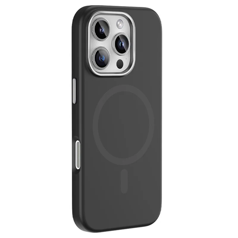 MUTURAL For iPhone 16 Pro Max Magnetic Case Compatible with MagSafe Liquid Silicone Back Cover - Black