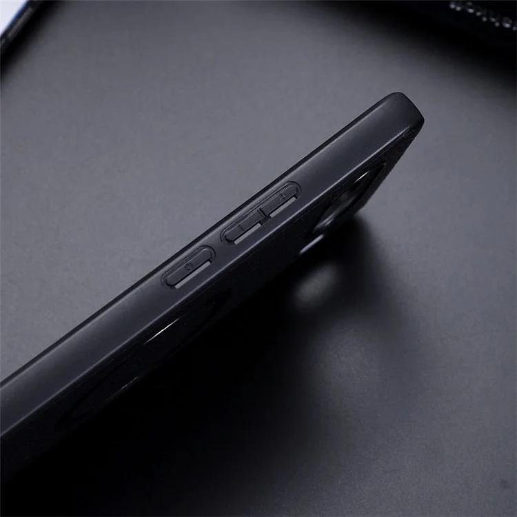 Coque de téléphone pour Xiaomi Redmi 14C 4G / 14R 5G / Poco C75 4G compatible avec MagSafe, en cuir PU et TPU - Noir