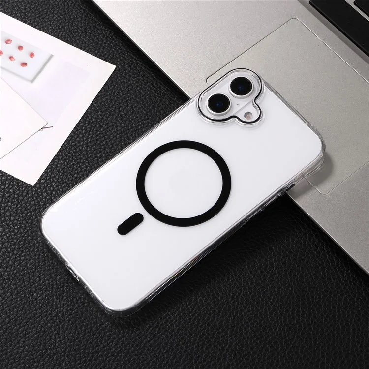 Capa magnética compatível com MagSafe para iPhone 16 Plus - Cobertura traseira em PC ultra fina de 1,0 mm - Preta