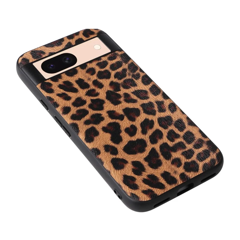 For Google Pixel 8a Case PU Leather+TPU+PC Phone Back Cover - Black Glittery Sequins