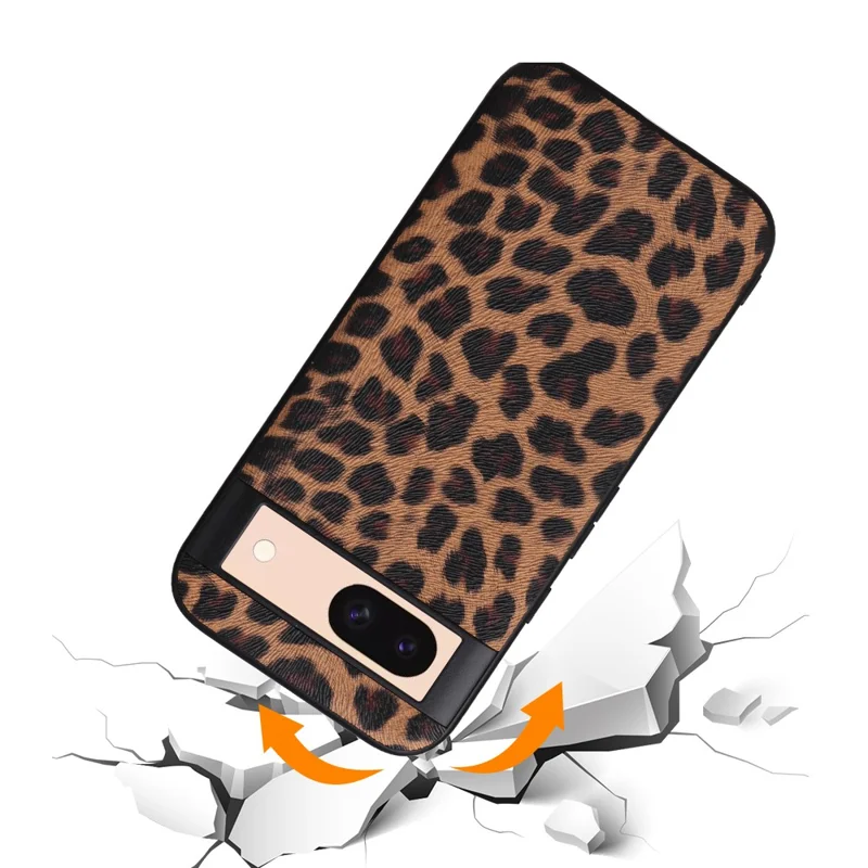 For Google Pixel 8a Case PU Leather+TPU+PC Phone Back Cover - Black Glittery Sequins