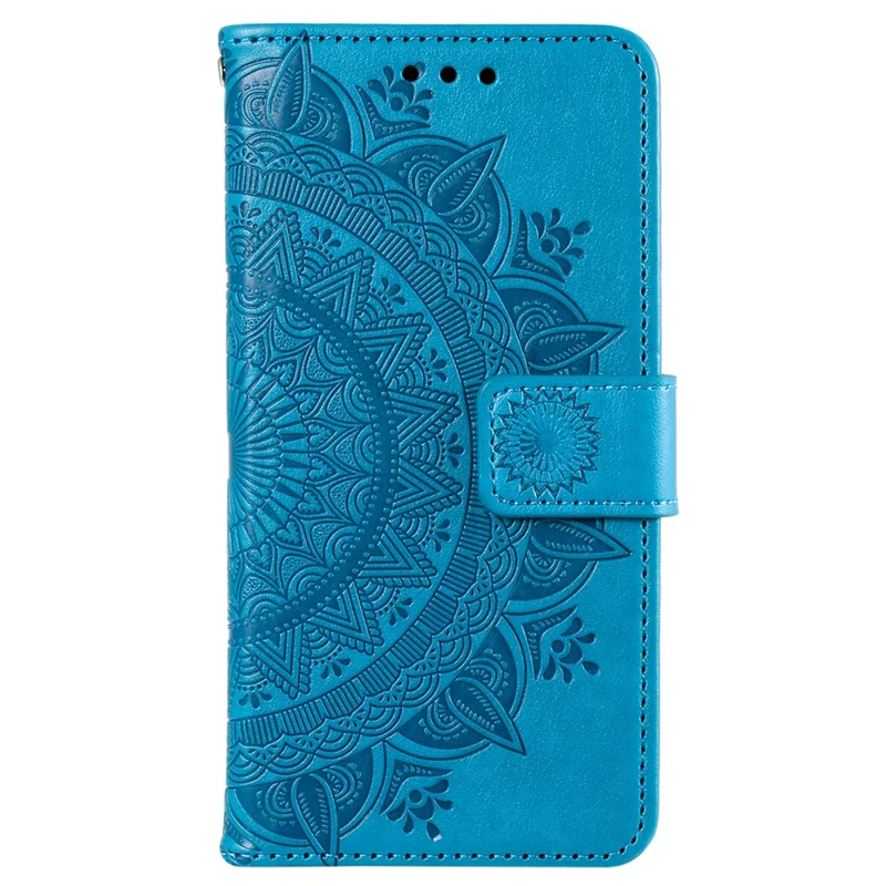For Xiaomi 15 Case Imprinted Totem PU Leather Wallet Stand Phone Cover - Blue