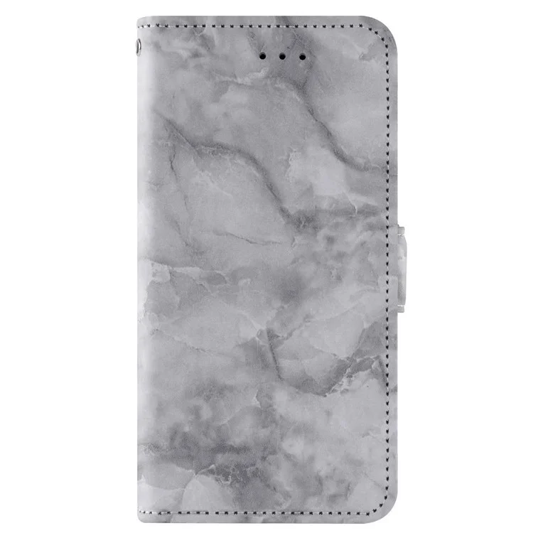 Per Iphone 12 Mini Mini da 5,4 Pollici di Marmo in Marmo Doppio Magnetico Chiusura Per Pis Ceralpa - Grigio