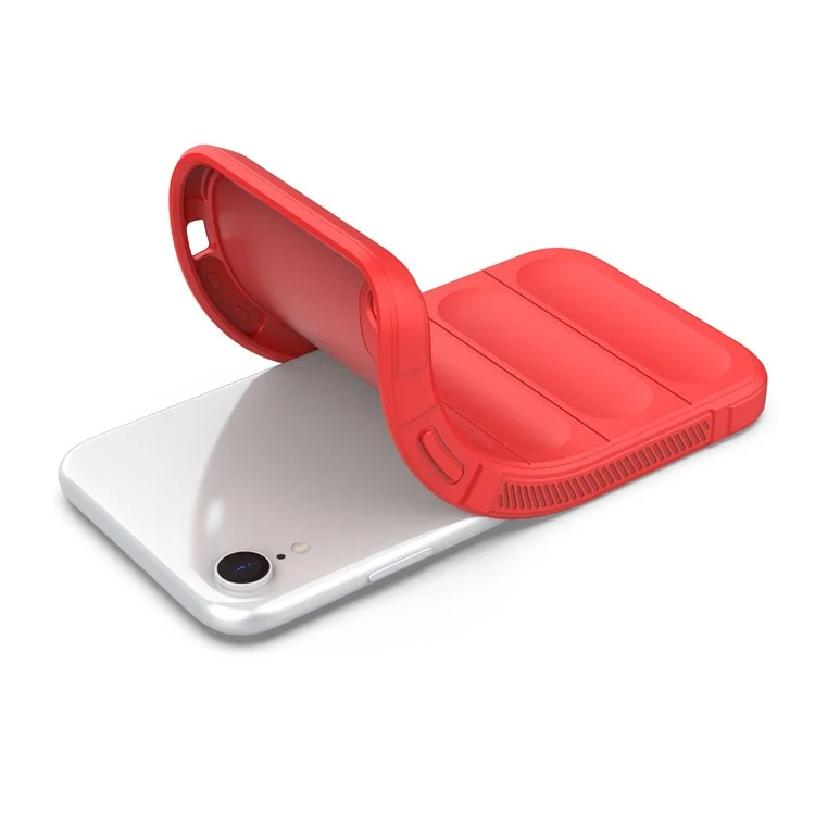 For iPhone XR Case Anti-Drop Soft TPU Rugged Phone Back Cover - Red