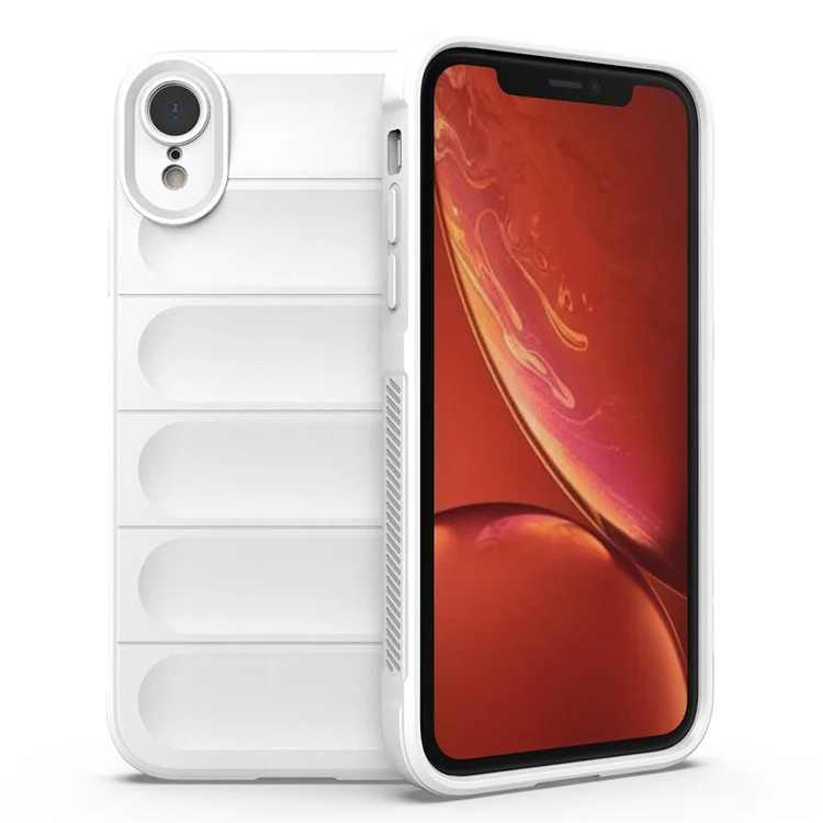 Custodia per iPhone XR Anti-caduta, morbida TPU, cover posteriore robusta - Bianco