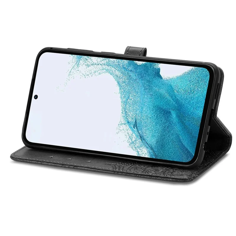 For Samsung Galaxy A36 5G Wallet Case Mandala Flower Leather Phone Cover Stand View - Black